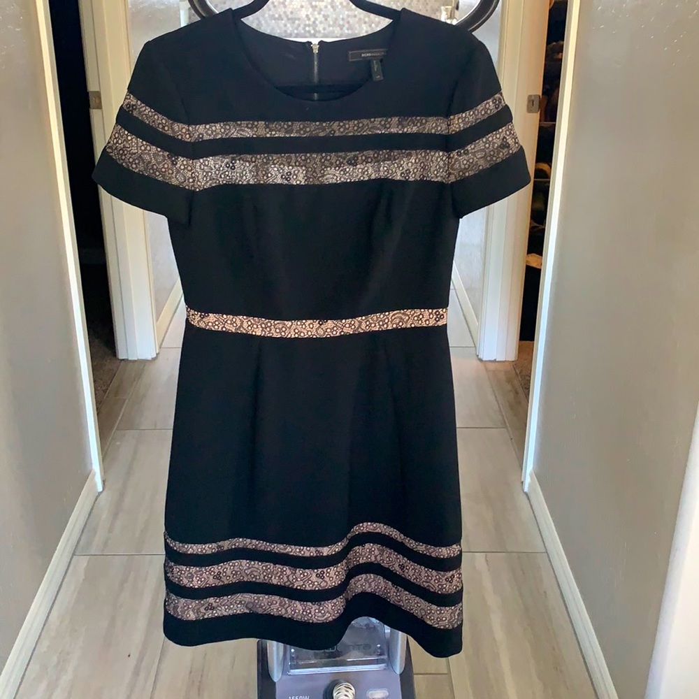 BCBG size 8 party dress black